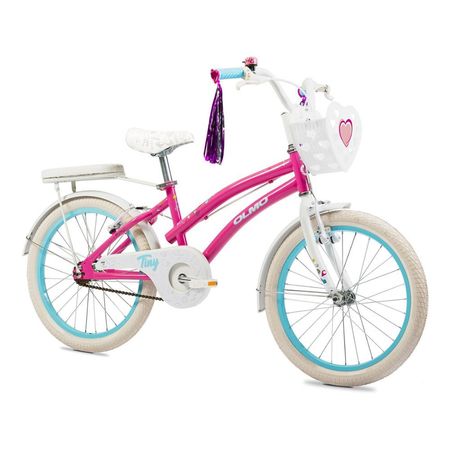 Bicicleta Infantil Rodado 20” Acero Olmo Tiny 20 Rosa