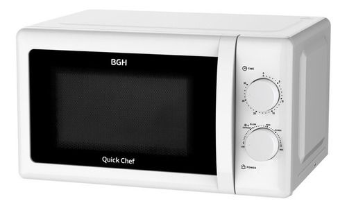 Microondas BGH B120M20 Mecánico Quick Chef Blanco 20 Litros - Vista 1