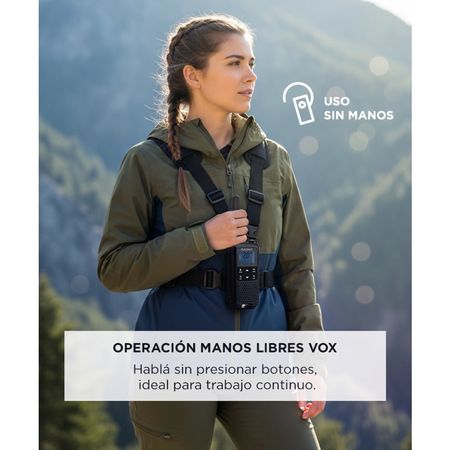 Handy Gadnic WK5200 Kit x2 22CH UHF Display USB C + Manos Libres