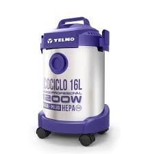 ASPIRADORA YELMO AS3314 TACHO ACERO 1200W 16LTS AGUA