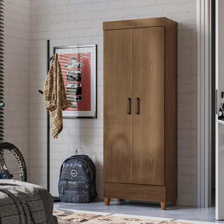 Mueble Multiuso Fit 2 Puertas Color Marrón Santos Andirá - 165,5 cm de alto x 60 cm de ancho x 31,2 cm de prof (M0000468 )