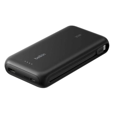 Power Bank 20K Belkin with 30WPD + Integrated USB-C Cable Gaming SWITCH 2 Negro