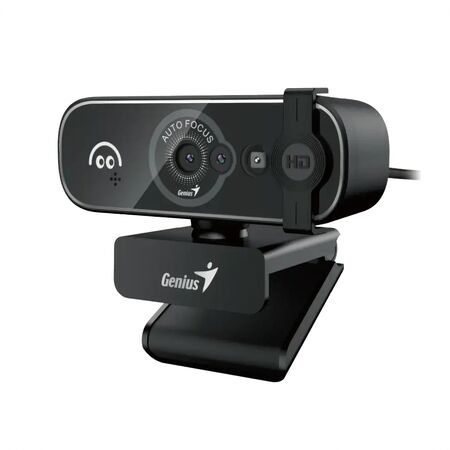 Webcam Genius Facecam Open Black FHD - con Tapa - Windows Hello