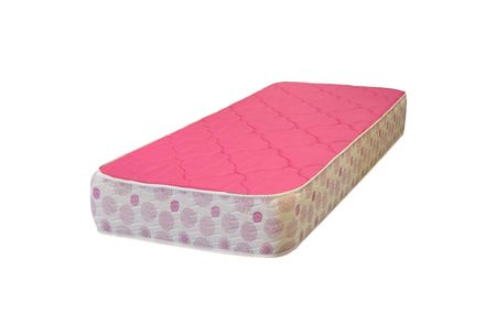 Colchon Zafiro Luana 1 Plaza 80x190 De Espuma Infantil Rosa