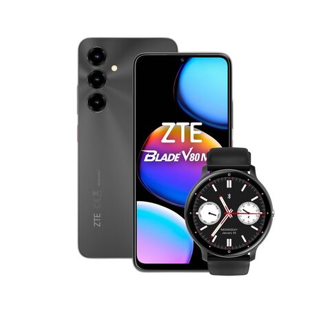 Combo ZTE V80 Max 4+256GB Negro + Smartwatch Dekkin SW 003 Bluetooth