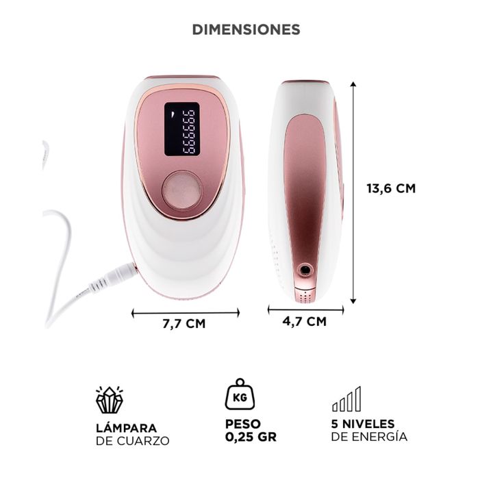 Depiladora Laser IPL Gadnic Con Sistema de Frío - Vista 6