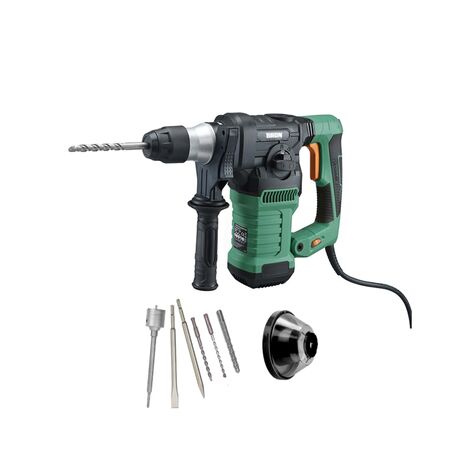 Rotomartillo Bron by Gadnic 3 en 1 Alta Potencia 1500W Velocidad Ajustable SDS Plus 800 RPM 5J 230V 50Hz Kit Completo Broca Copa 60 mm