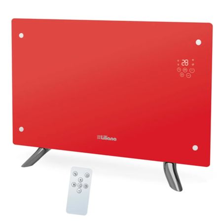 Estufa Panel De Vidrio Decowarm Max 2200 Watts Liliana Ppv452 Rojo