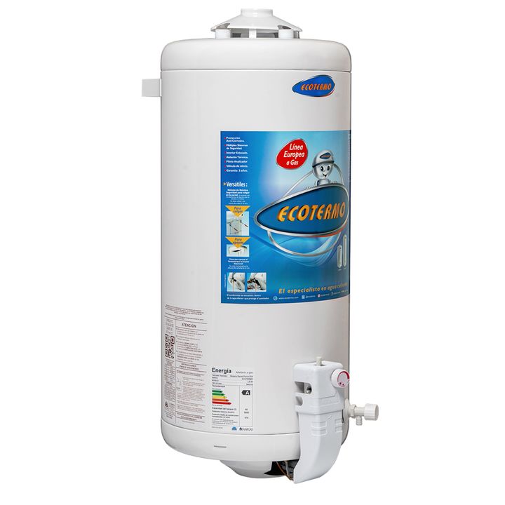 Termotanque Ecotermo 80 Lts Gas Natural Conexion Superior - Vista 3