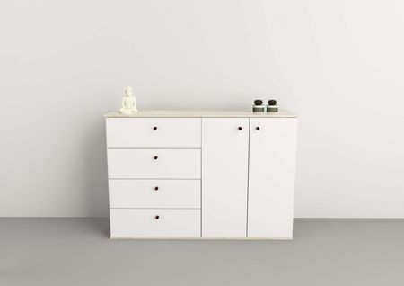 Bahiut 1,35m 2 Puertas|4 Cajones Nevado|everest Tables