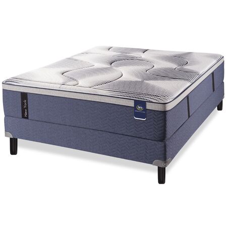 Colchon Sommier Serta New York Resortes Tejido De Punto 140X190