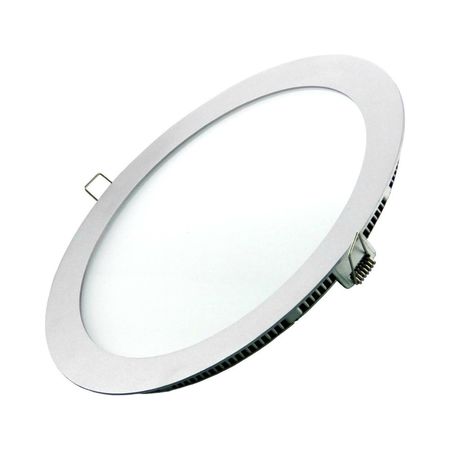 Pack 10 Plafon Panel Embutido Redondo Led Calido