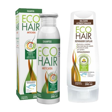 Combo Eco Hair Shampoo + Acond Crecimento Anticaida Cabello