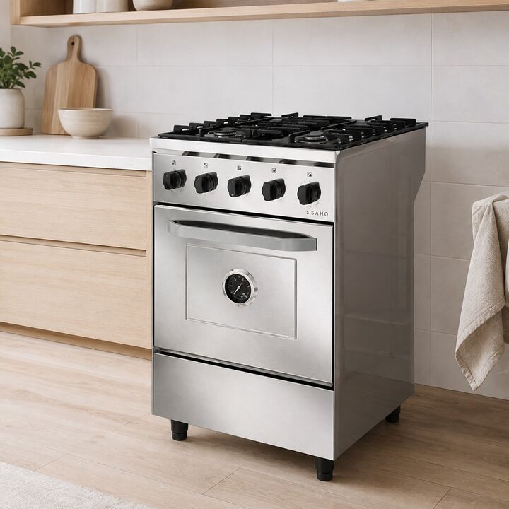 Cocina Industrial Saho Kuma 550 4 Hornallas Puerta Ciega - Vista 2