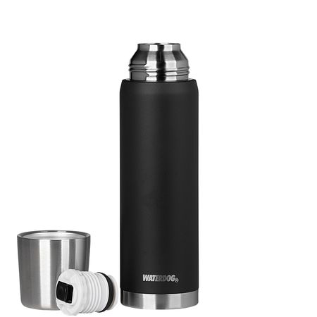 Termo Acero Inox 1 Lt Negro Waterdog Obus ( Obus1000bk)