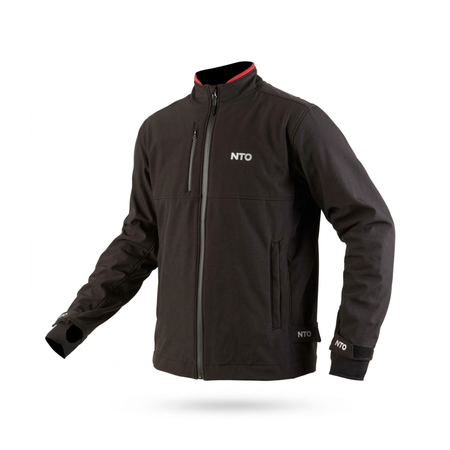 NTO Campera Softshell Kinetic Negra Moto  