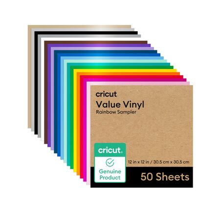 Vinilo Value Cricut Arcoiris Permanente 50 Unidades 2010887