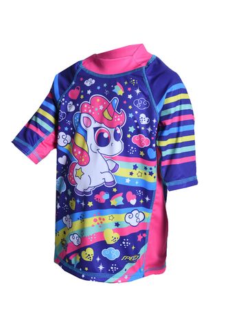 Remera Speed UV Kids Niños Natación Azul