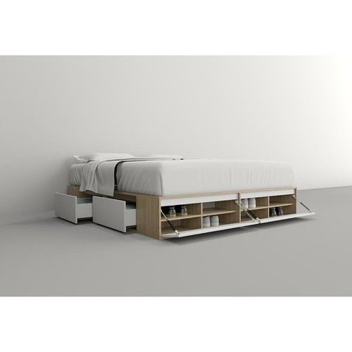 Box de Cama DS Home 2,00 m 4 Cajones 2 Puertas Olmo Everest 203x33x202 cm - Vista 6