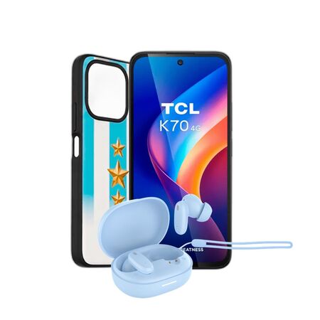 Combo TCL K70 12+128GB Midnight Black + Auriculares Dekkin FlowBuds TWS