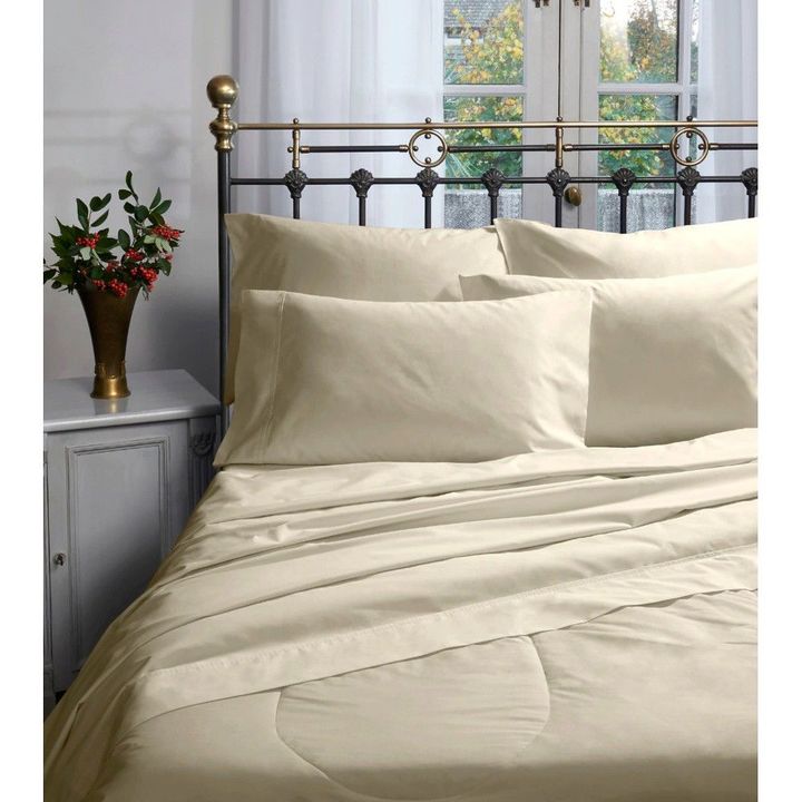 Juego de sabanas Cannon Colors Twin - 200 hilos Ivory - Vista 5
