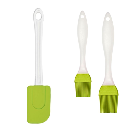 Set X3 Utensilios De Silicona Verde 1130033/34