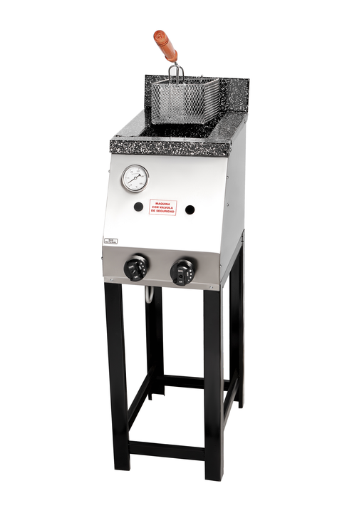 Freidora A Gas 10 Lts Tecnocalor Acero Inox Bacha Enlozada - Vista 1