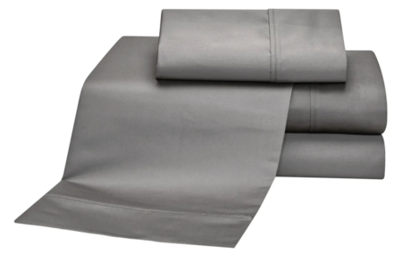 Juego de Sábanas Danubio SÚPER PERCAL 200 hilos Queen GRIS