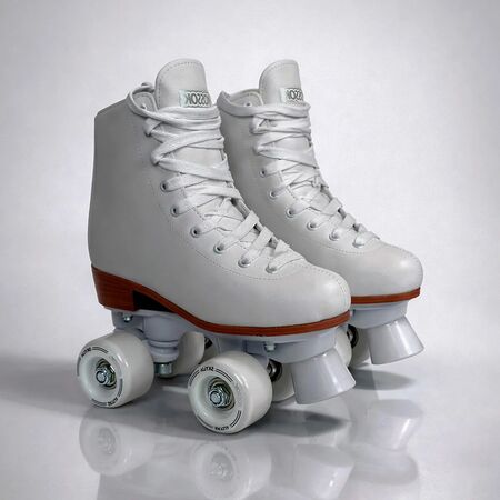 Patines Artisticos Kossok Skylia + Medias Antideslizantes 27-28 54 Mm Blanco