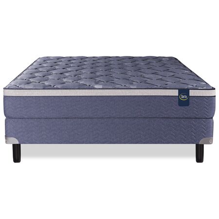 Colchon y Sommier Serta Kentucky 2 Plazas 130x190x28cm Espuma de Alta Densidad y Europillow Soft