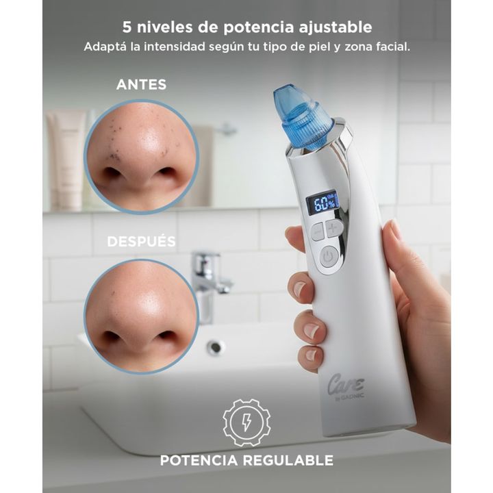Limpiador Facial Care By Gadnic BF3078 Removedor de Puntos Negros 5 Velocidades - Vista 3