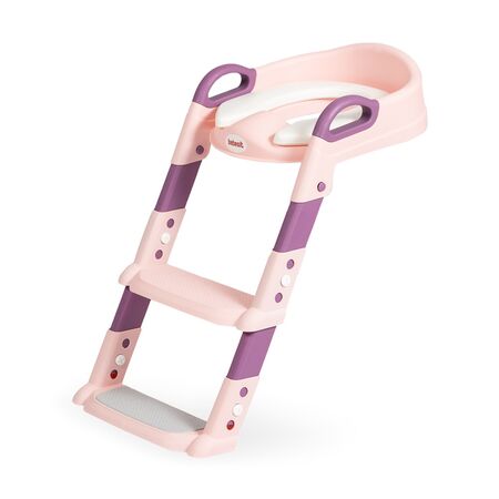 Reductor de inodoro con escalera Bebesit 4290 Rosa
