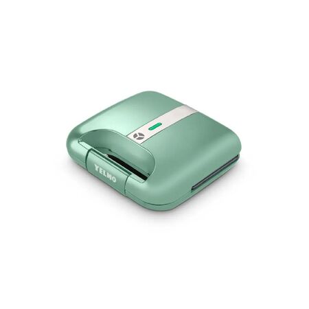 SANDWICHERA YELMO SW-1800V ANTIADHERENTE 700 WTS VERDE
