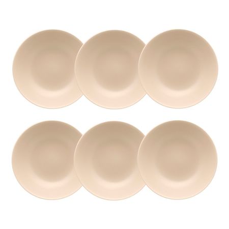 Set X6 Platos Hondos 20cm Unni Merengue Oxford