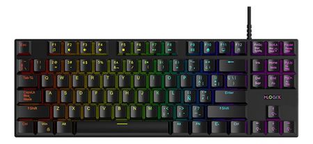 Teclado Gamer Mecanico Mlogix Mk87 Ghost Buster Rgb Compacto