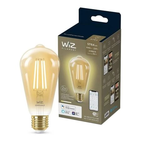 Lampara Wiz Pera St19 Ambar Smart Wifi Ambar