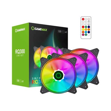 Fan Coolers Gamemax RQ300 Kit x3 Fans Argb 12Cm