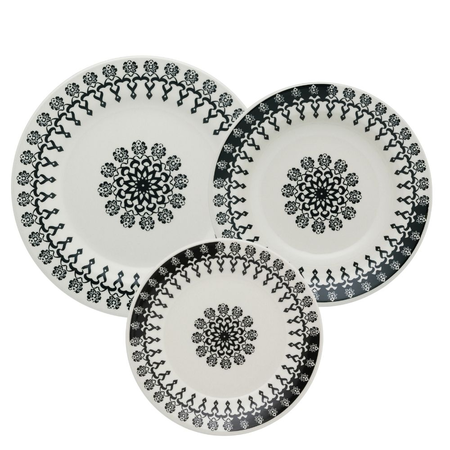 JUEGO VAJILLA X 12 PIEZAS FOLK OXFORD