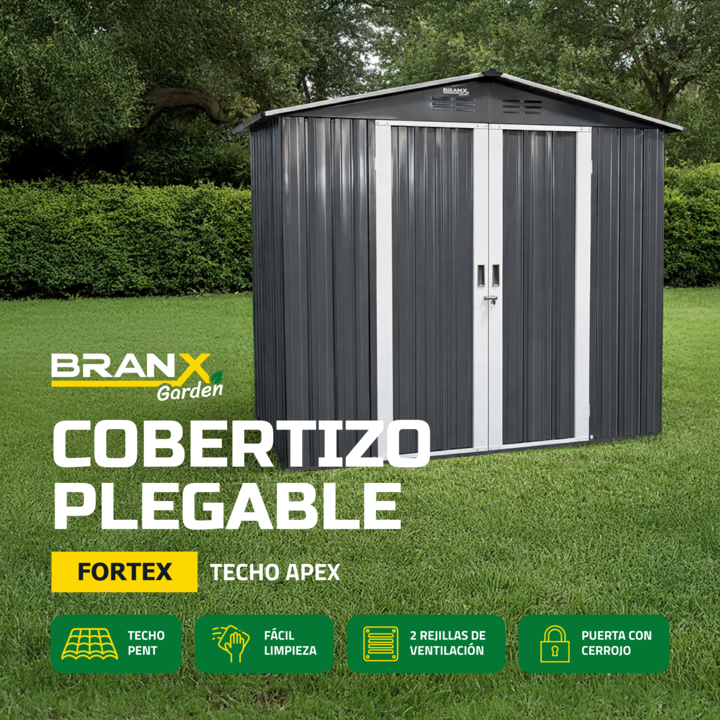 Cobertizo Branx Fortex Caseta Deposito Galpon Exterior - Vista 2