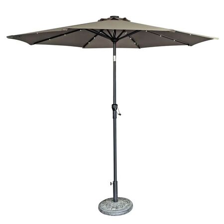 Sombrilla Jardin Central Philco 2.7 Mts Con Luz Led Beige GBJHUM830WL