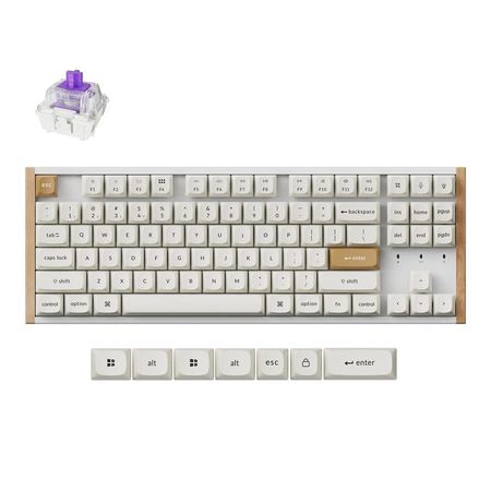 Teclado Magnético Keychron K8 HE 80% Edición Especial Blanco