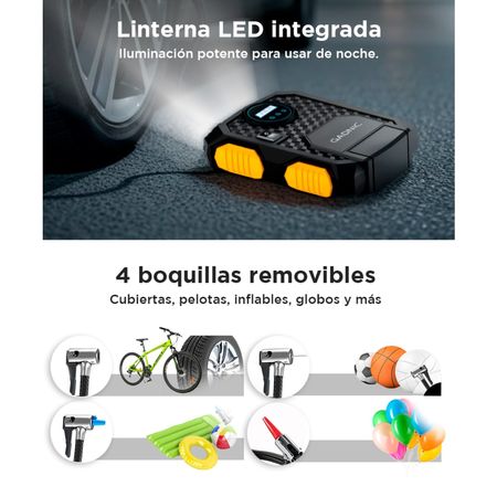 Compresor De Aire  Gadnic 12V Inflador Portable 150 psi