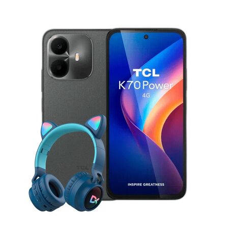 Combo TCL K70 Power 4+256GB + Auriculares Dekkin Gato Verde
