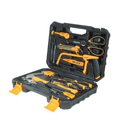 Set Juego De 20 Herramientas Lusqtoff L4902 Sierra + Maletin Negro