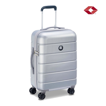 Valija Cabina Carry On Delsey Lagos Rigida 4 Ruedas 360 Gris