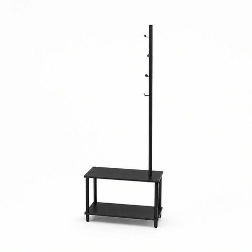 Perchero Industral DS Home 167 x 68 x 30 cm Madera Negro - Vista 1