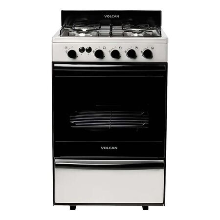 COCINA VOLCAN DE ACERO INOXIDABLE 55 CM MULTIGAS CON LUZ Y ENCENDIDO ELECTRICO