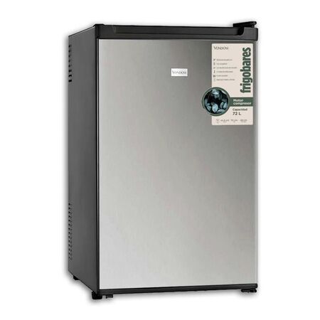 Frigobar Vondom Rfg170 78 L Con Motor Compresor Color Acero Inoxidable