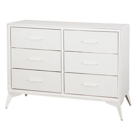 Cajonera | Organizador Dalton 6 Cajones Crema Metal Tela 231002