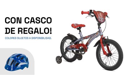 Bicicleta Infantil TopMega Crossboy R16 Gris Rojo 1012087